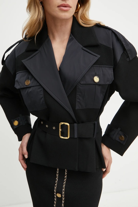 Elisabetta Franchi kurtka czarny JK05M47E2
