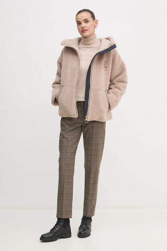 Barbour kurtka Amber Fleece LFL0072 beżowy AW24