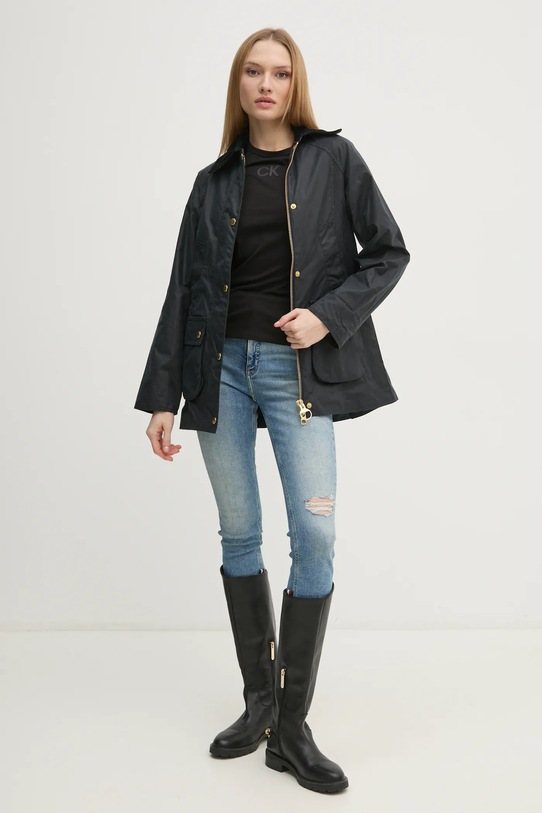 Barbour giacca Modern Beadnell Wax LWX1402 blu navy AW24