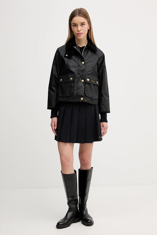 Barbour kurtka Cropped Beadnell Wax LWX1403 granatowy AW25