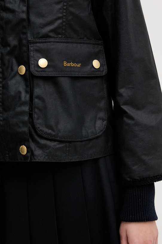 Barbour kurtka Cropped Beadnell Wax LWX1403 granatowy