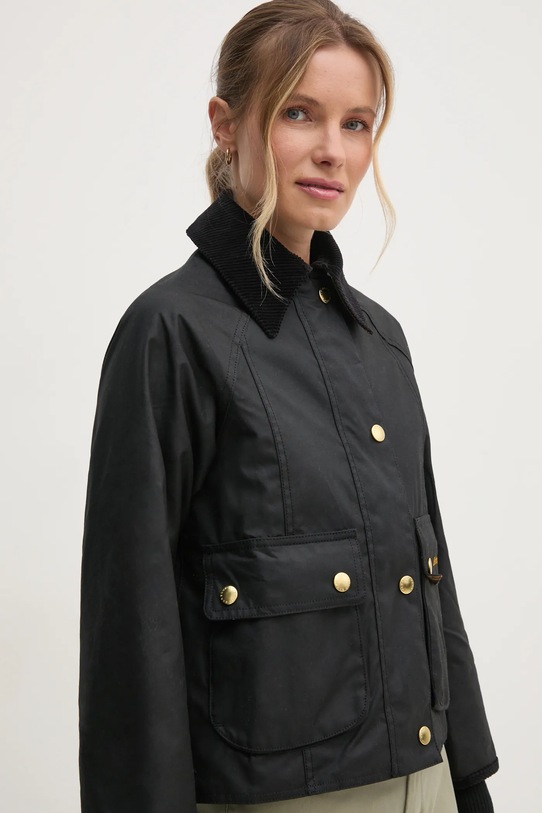Barbour kurtka Cropped Beadnell Wax czarny LWX1403