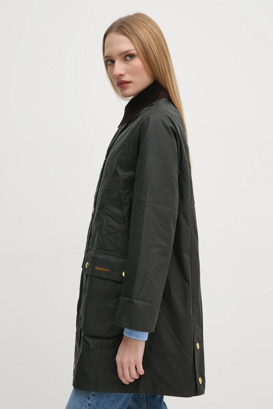 Barbour giacca Long Beadnell Wax verde LWX1404
