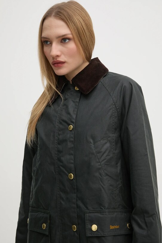 Barbour giacca Long Beadnell Wax LWX1404 verde