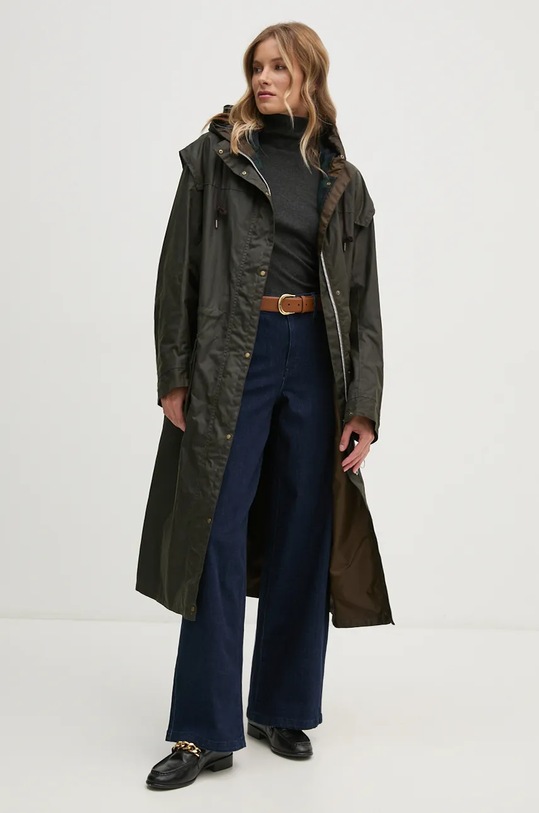 Куртка Barbour X Alexa Liam Wax Jacket з підкладкою зелений LWX1440