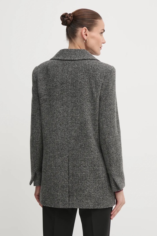 Oblečenie Vlnený kabát Barbour Paulette Mensy Jacket LTA0122 sivá