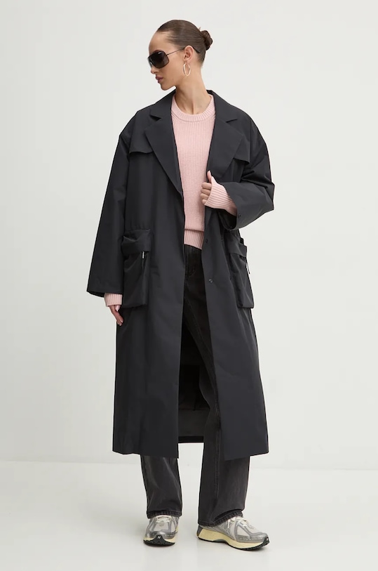 After Label palton de puf cu captuseala negru CONCORDIAP048