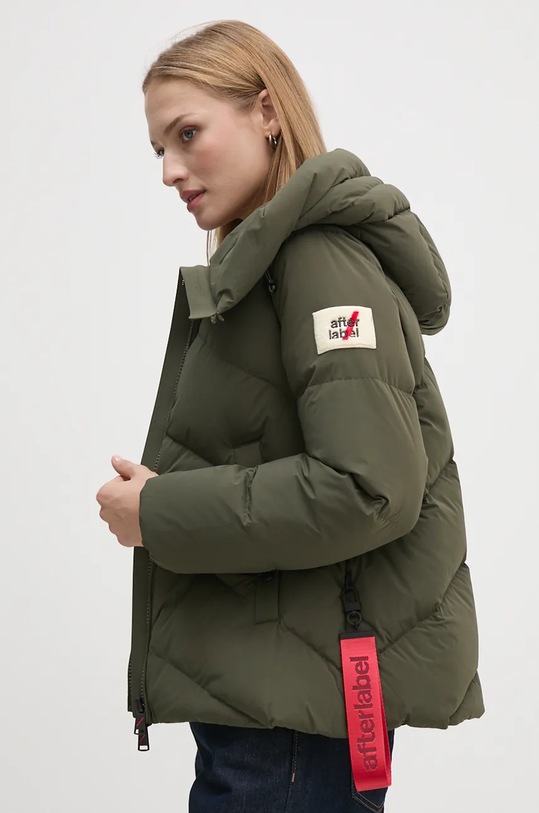 After Label piumino foderato verde HELSINKIN7864.1