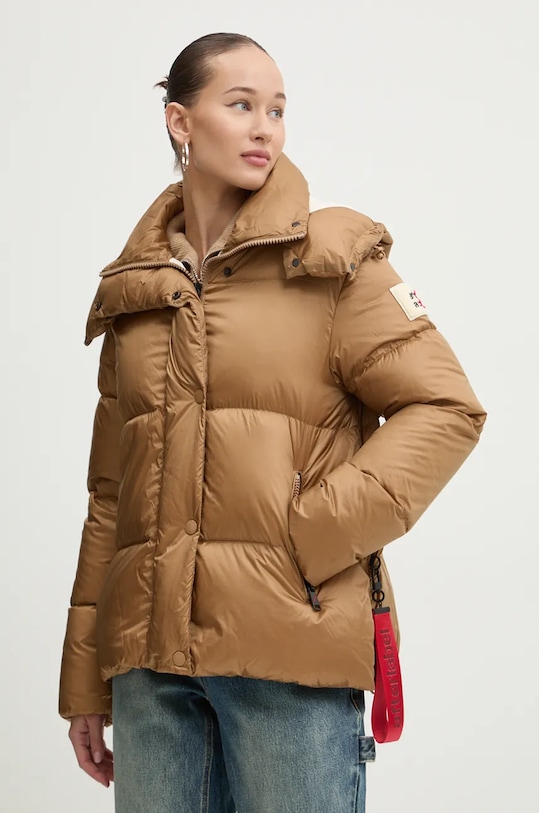 After Label piumino foderato marrone KIPNUKN051