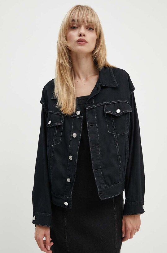 MM6 Maison Margiela giacca di jeans nero S62AN0121.M30002