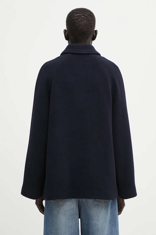 Odzież Samsoe Samsoe kurtka wełniana ALMA F23300184 granatowy
