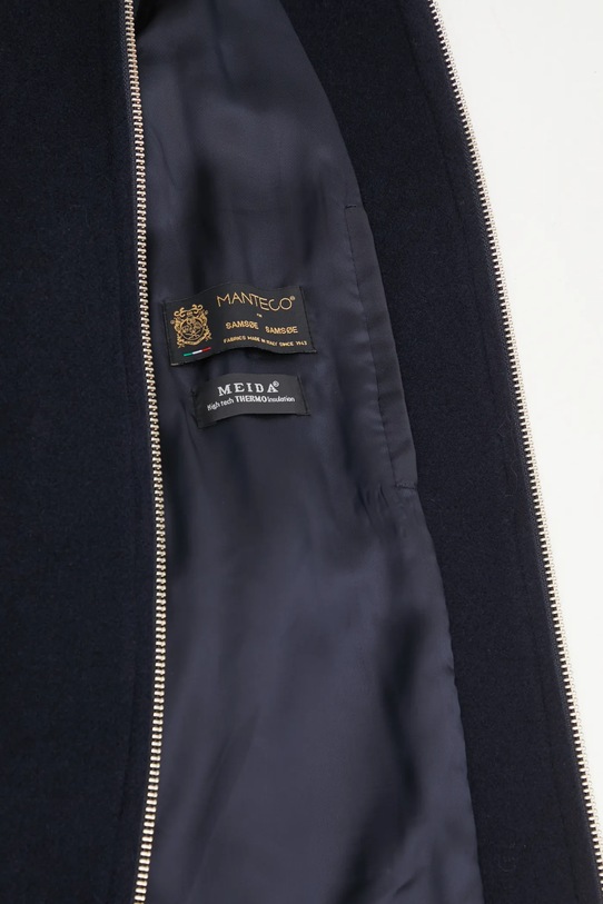 Samsoe Samsoe kurtka wełniana ALMA granatowy F23300184