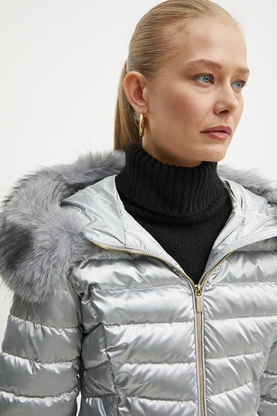 Bunda Marciano Guess JANIS stříbrná 4BGL01.7176A