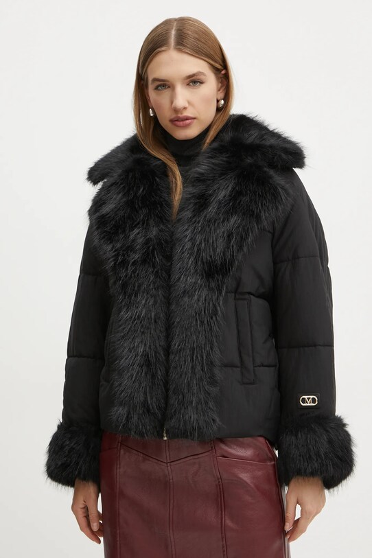 Jakna Marciano Guess ZOE s toplom postavom crna 4BGL15.7188A