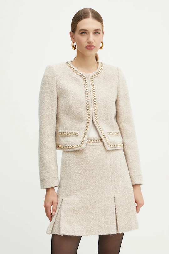 Marciano Guess sacou din lana HELENE cu captuseala bej 4BGN08.7186A