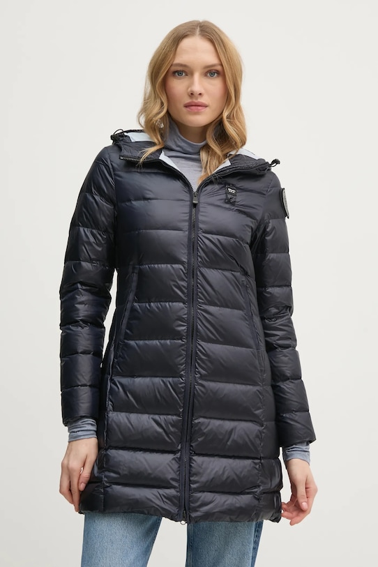 Péřová bunda Blauer s podšívkou námořnická modř 24WBLDK03037