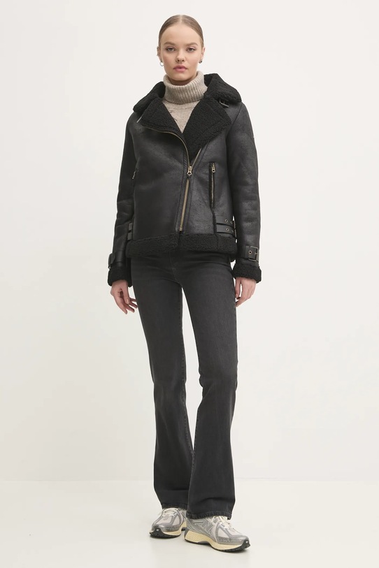 Μπουφάν Superdry W5011689A.02A μαύρο AW24