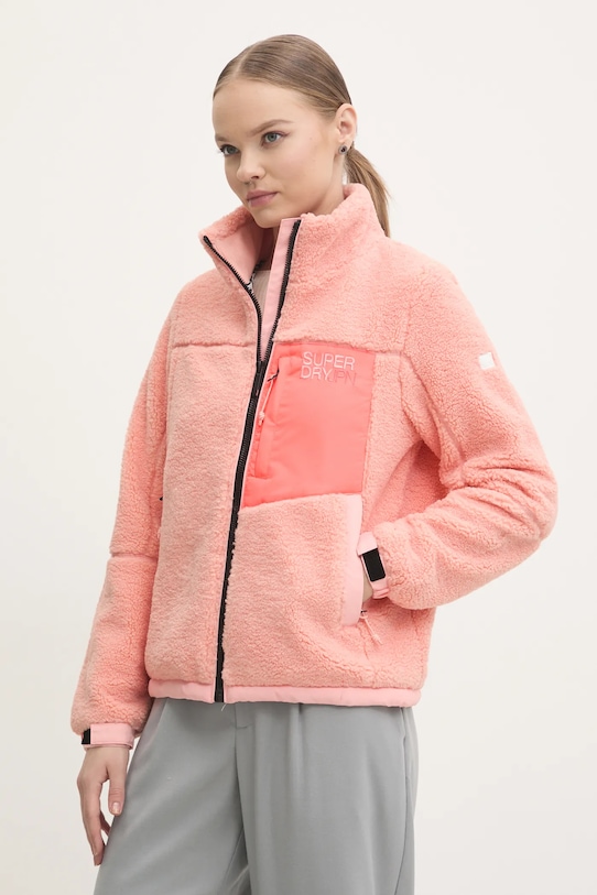Superdry bluza bez kaptura różowy W5011743A.1PD