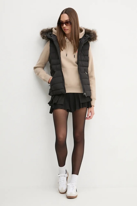 Superdry bezrękawnik W5011753A.02A czarny AW24