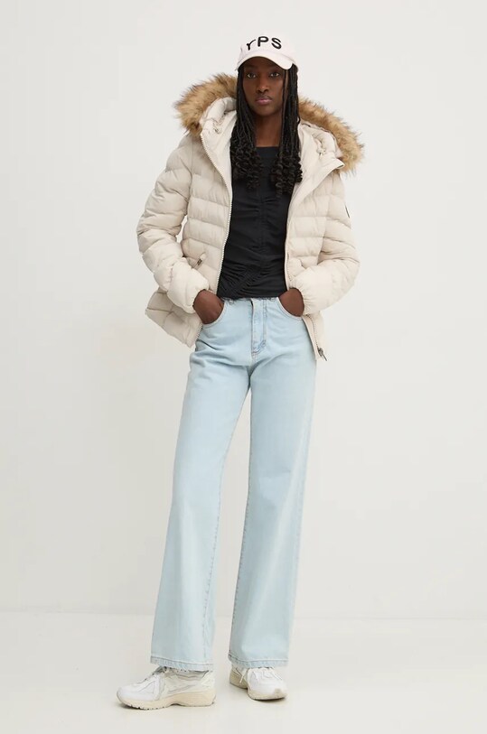 Superdry rövid kabát W5011754A.1KI bézs AW24
