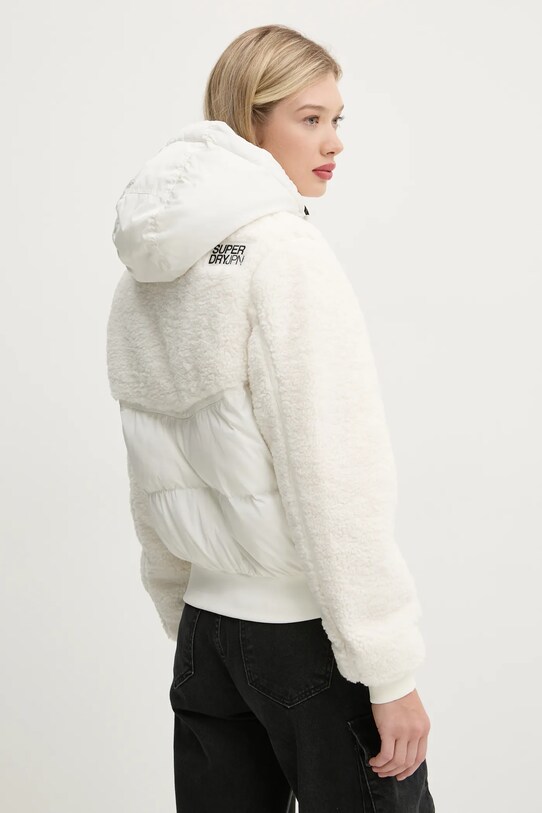 Odzież Superdry kurtka W5011758A.71D biały