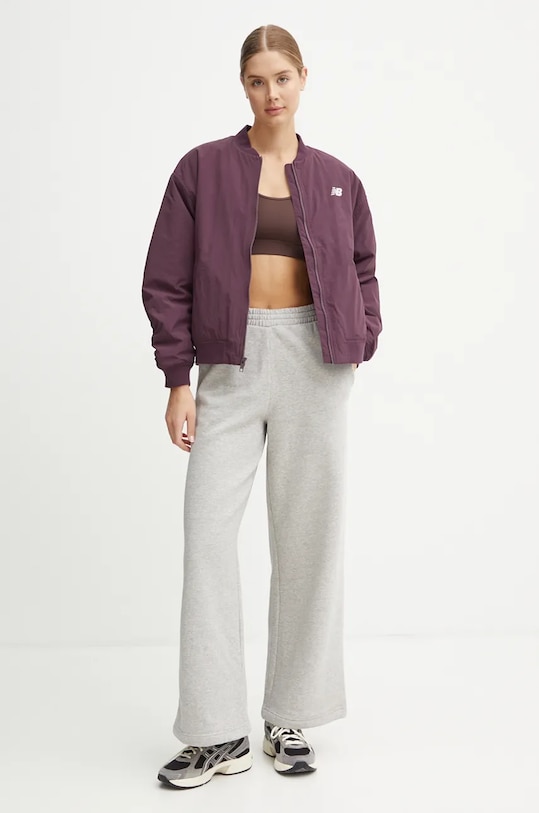 Bomber bunda New Balance WJ43511PLN fialová AW24