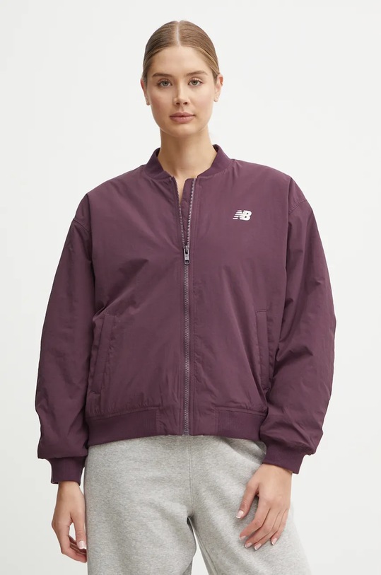 Oblečení Bomber bunda New Balance WJ43511PLN fialová