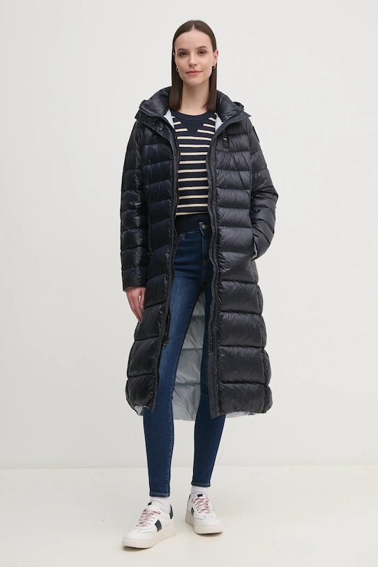 Péřová bunda Blauer 24WBLDK03040 námořnická modř AW24