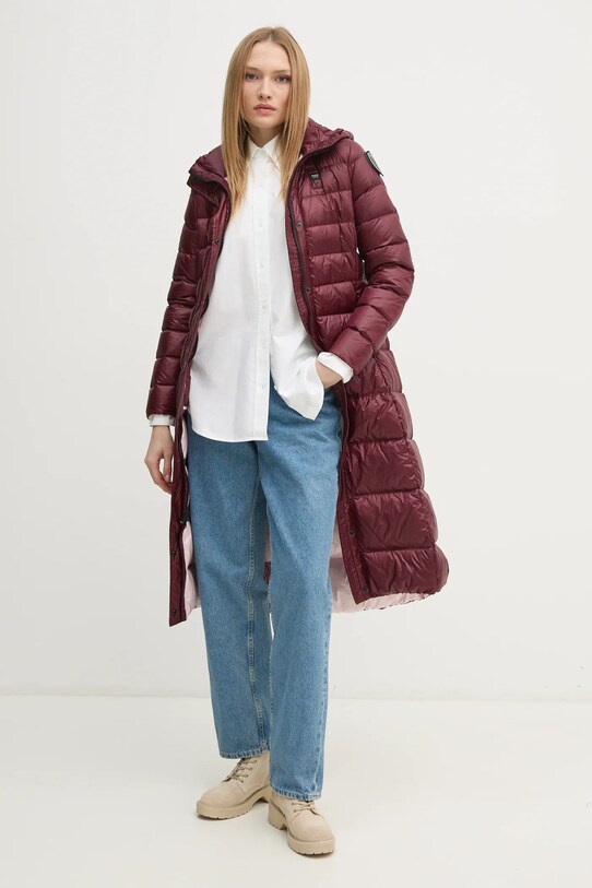 Péřová bunda Blauer 24WBLDK03040 burgundské AW24