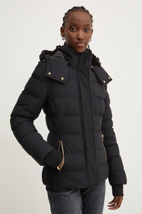 Péřová bunda MOOSE KNUCKLES Betta s podšívkou černá M34LJ136GS