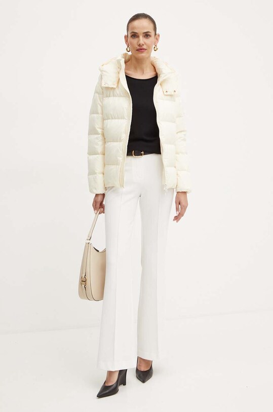 Twinset kurtka puchowa 242TP2184 beżowy AW24