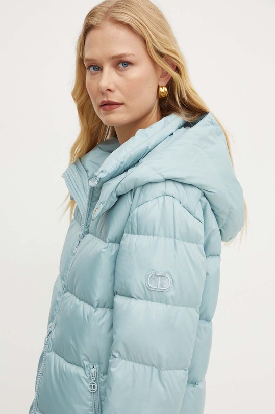 Twinset piumino turchese 242TP2184