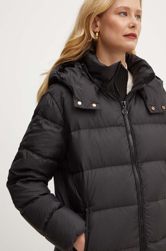 Páperová bunda Twinset čierna 242TP2184