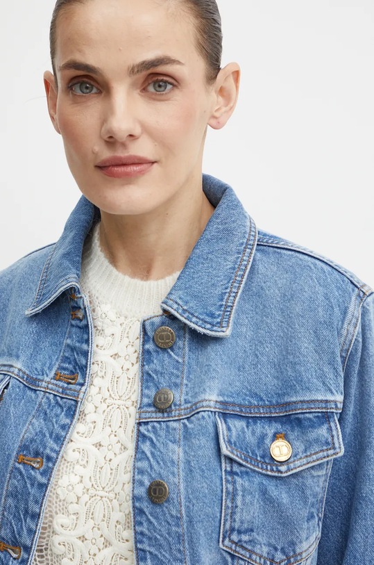 Twinset giacca di jeans blu 242TP2562