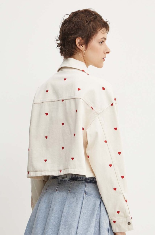 Îmbrăcăminte Kaotiko geacă din denim AP024.01.K002 bej