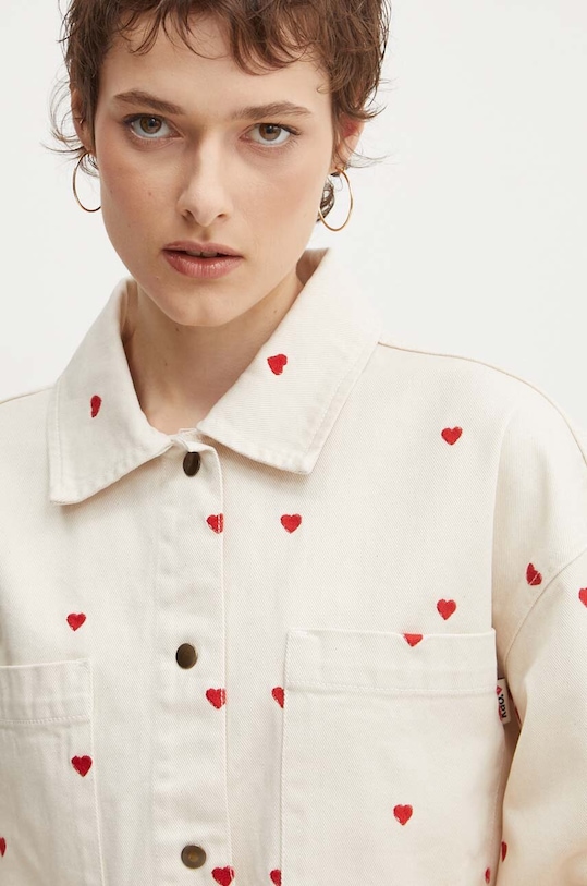 Kaotiko geacă din denim bej AP024.01.K002