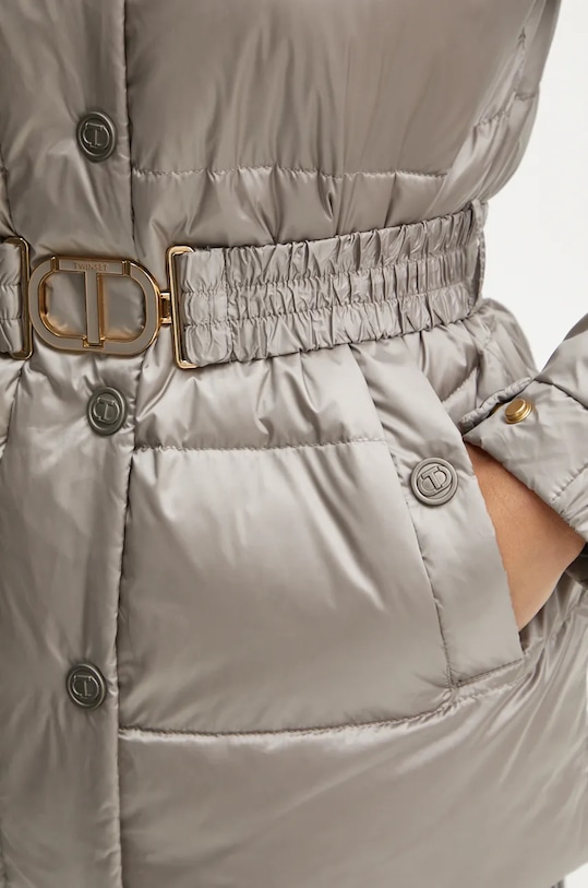 Twinset kurtka puchowa 242TT2381 szary