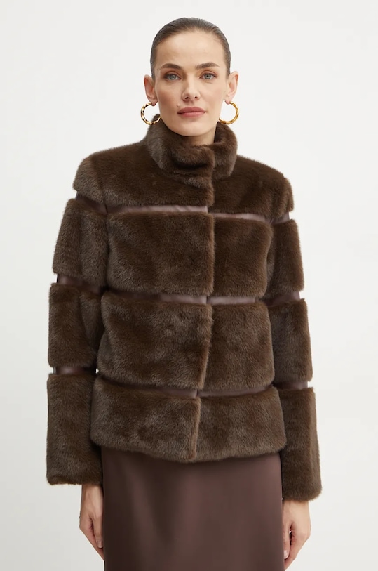 Bunda Twinset nezateplené hnědá 242TT2022