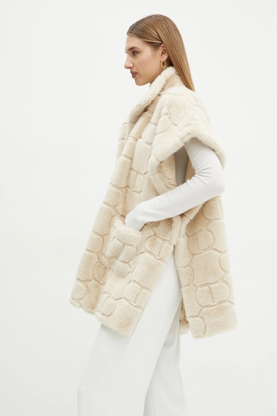 Pončo Twinset ostalo bež 242TO5391