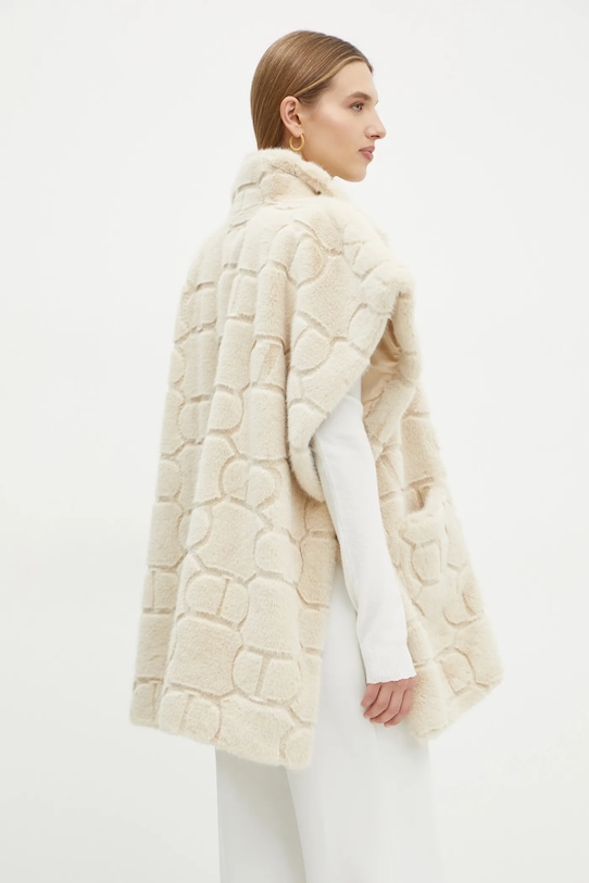 Odjeća Pončo Twinset 242TO5391 bež