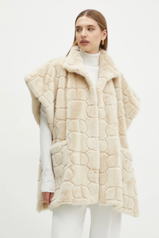 Pončo Twinset bež 242TO5391