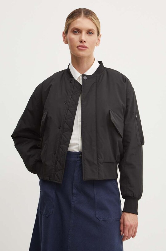 Куртка-бомбер A.P.C. blouson haley з підкладкою чорний PSAIY.F02843
