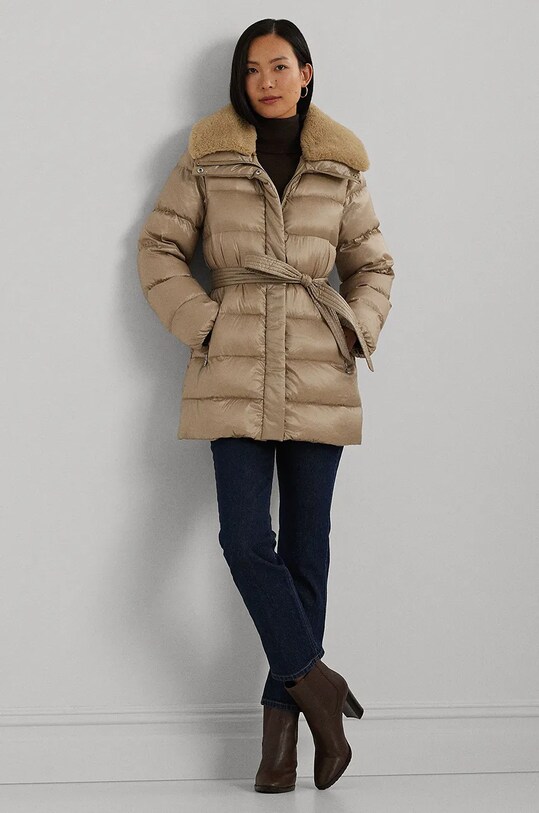 Oblečení Péřová bunda Lauren Ralph Lauren 297957500 béžová