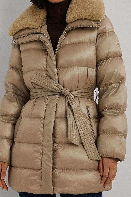 Péřová bunda Lauren Ralph Lauren béžová 297957500