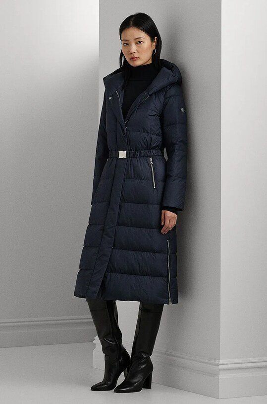 Kaput s paperjem Lauren Ralph Lauren s kapuljačom mornarsko plava 297957507