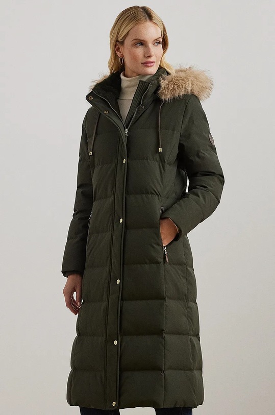 Ρούχα Μπουφάν με επένδυση από πούπουλα Lauren Ralph Lauren 297957509 πράσινο