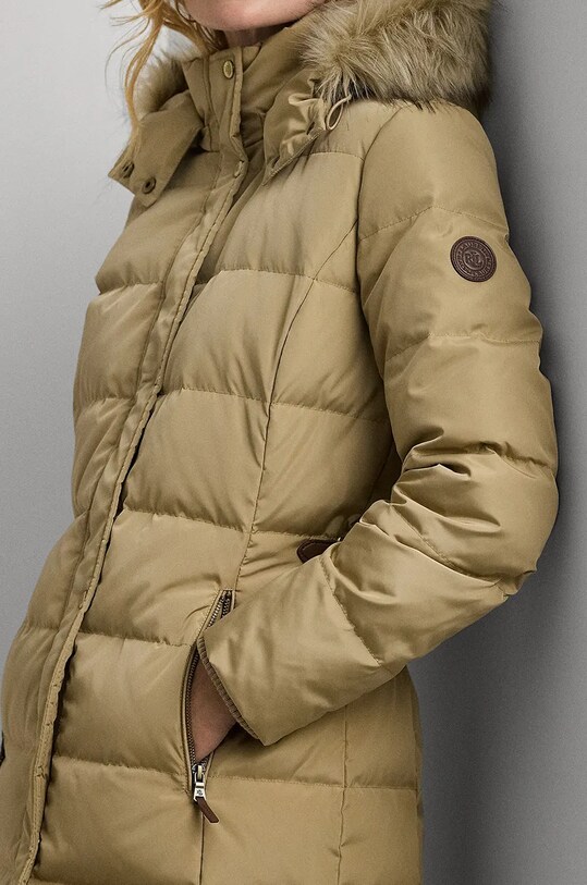 Páperová bunda Lauren Ralph Lauren béžová 297957517
