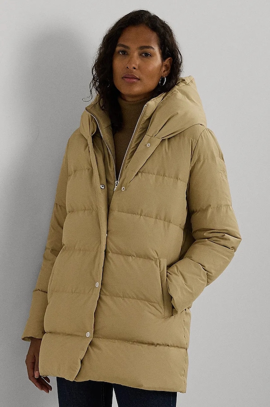 Пухова куртка Lauren Ralph Lauren з утепленням бежевий 297962420