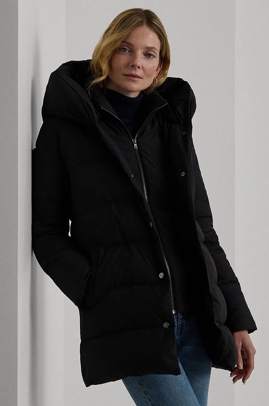 Μπουφάν με επένδυση από πούπουλα Lauren Ralph Lauren άλλο μαύρο 297962420