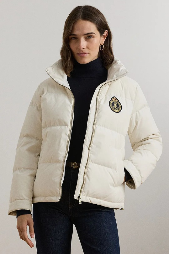 Péřová bunda Lauren Ralph Lauren s podšívkou béžová 297962677